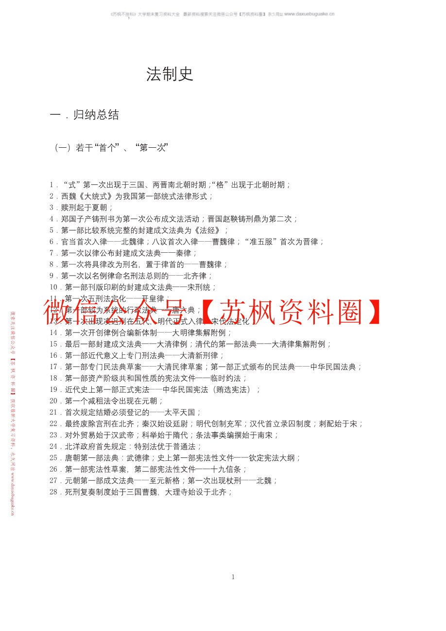 中国法制史